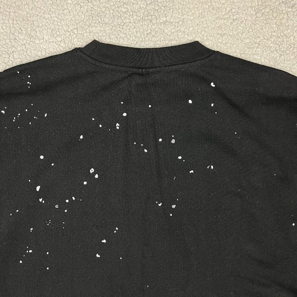 Cactus Jack Sweatshirt Mens Large L Black Stitched Crewneck Travis Scott World - Picture 8 of 11